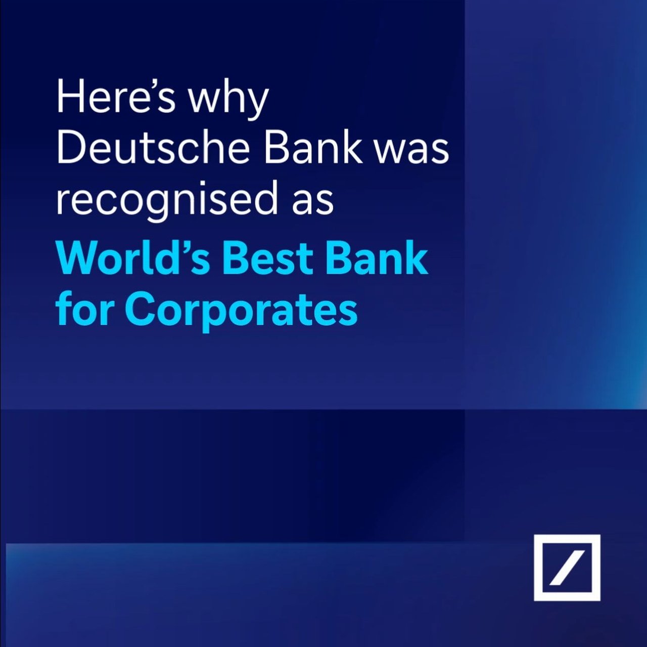 World's Best Bank for Corporates