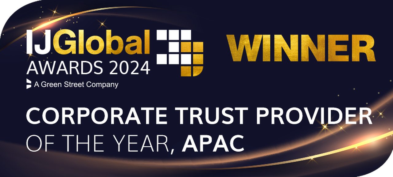 IJGlobal Winner, Corporate Trust Provider of the year, APAC 2024